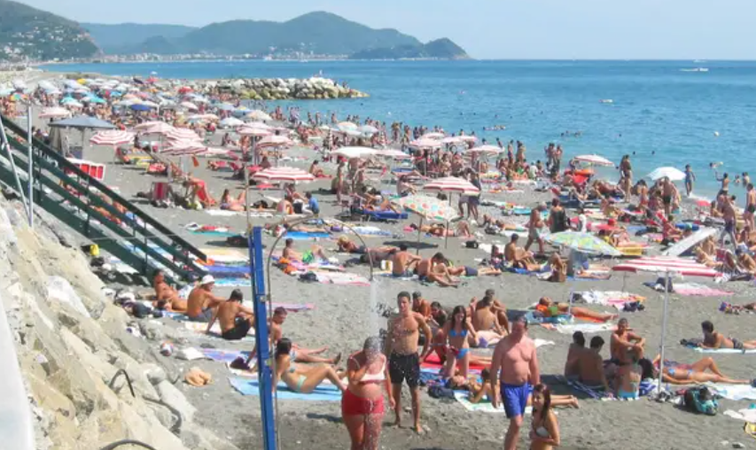 La spiaggia di Daloma Beach a Lavagna